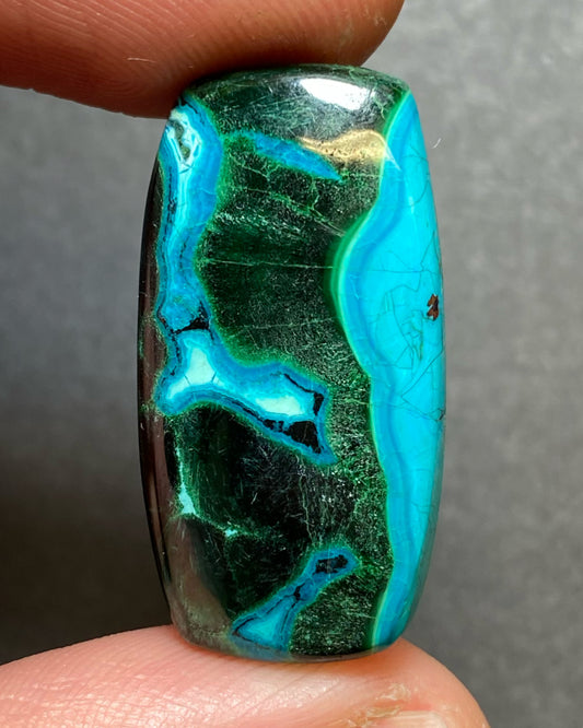 Krysokolla / Malakit, Cabochon - 41.3ct